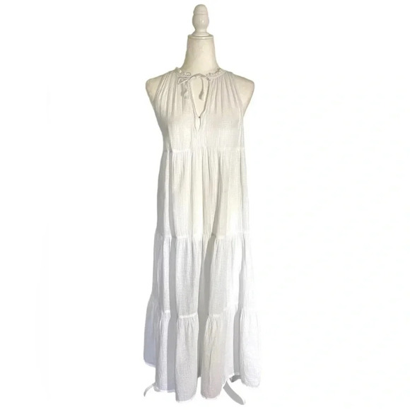 J.Crew Tiered Sleeveless Maxi Beach Dress - Picture 2 of 7